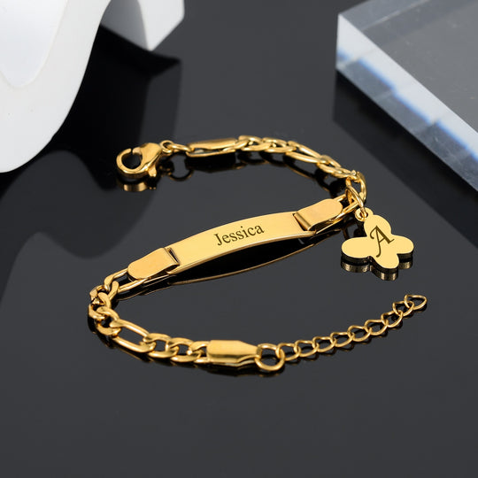 Personalisiertes Armband aus Edelstahl für Babys/Kinder - Babyfirst24