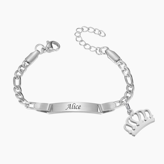 Personalisiertes Armband aus Edelstahl für Babys/Kinder - Babyfirst24