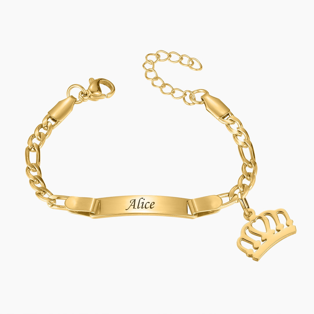 Personalisiertes Armband aus Edelstahl für Babys/Kinder - Babyfirst24