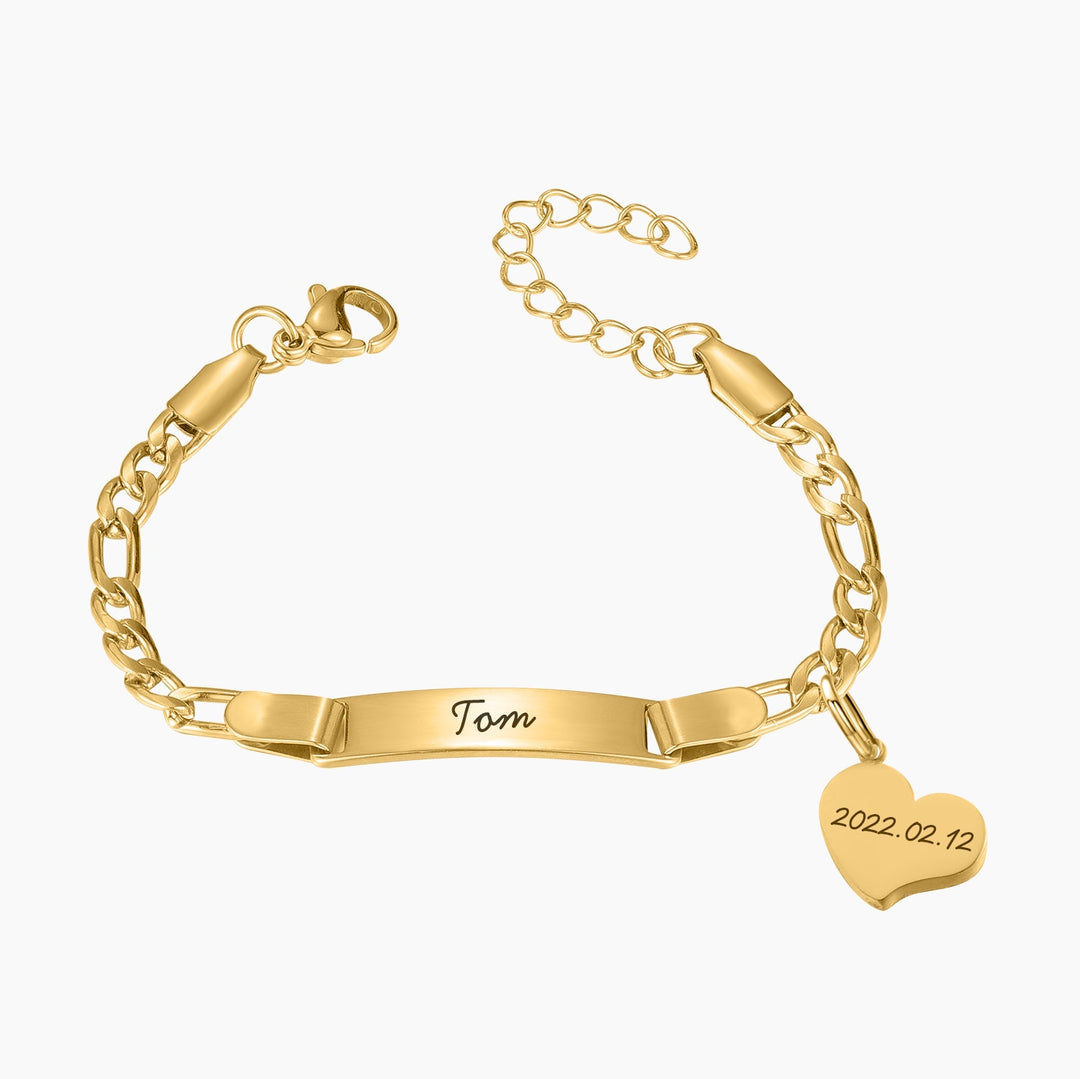 Personalisiertes Armband aus Edelstahl für Babys/Kinder - Babyfirst24