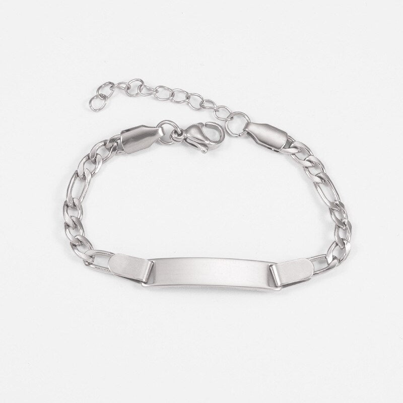 Personalisiertes Armband aus Edelstahl für Babys/Kinder - Babyfirst24