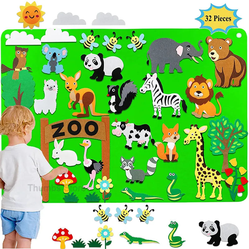 LERNBOARD™ - UNENDLICHER ENTDECKUNGS- UND SPIELSPASS! - FILZBRETT - Babyfirst24
