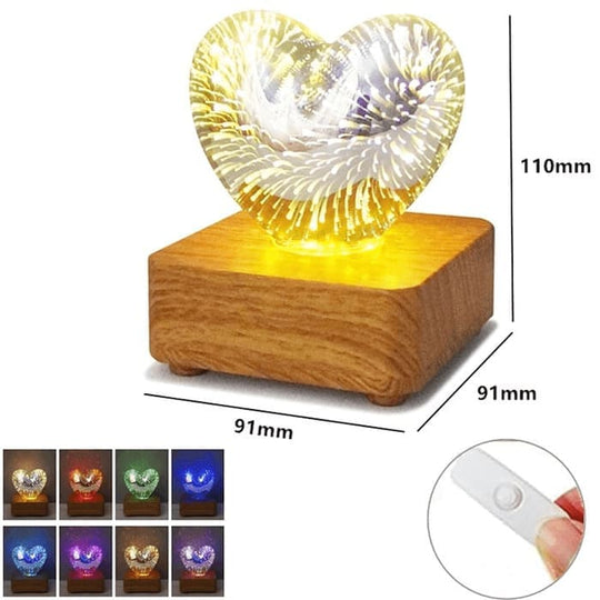 3D Herz LED Nachtlicht - Babyfirst24