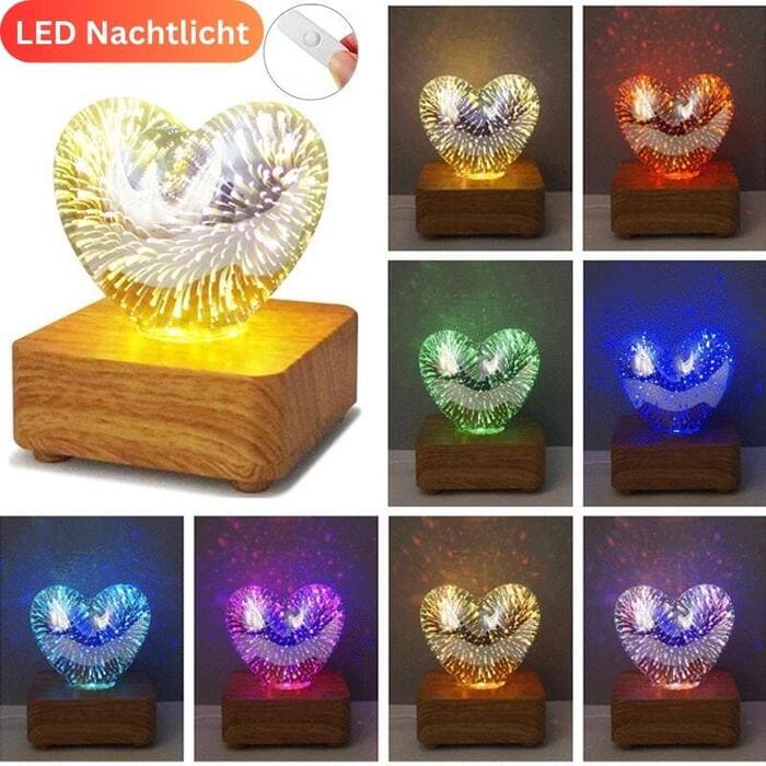 3D Herz LED Nachtlicht - Babyfirst24